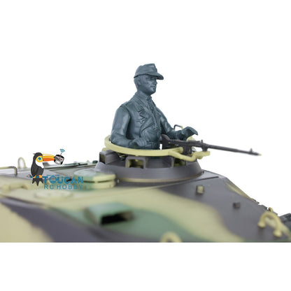 Henglong 1/16 TK7.0 Plastic German King Tiger RTR RC Tank 3888A with 360 Degrees Turret Barrel Recoil Infrared Combat BB Metal Barrel Steel Gearbox