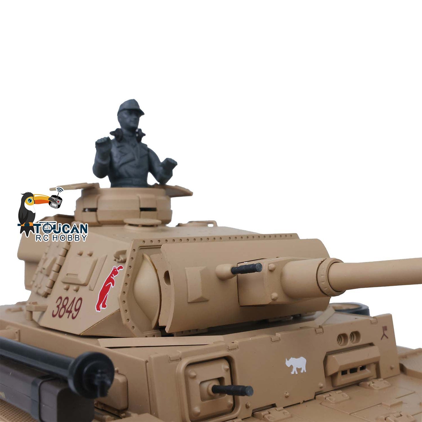 Henglong 1/16 Plastic 7.0 3848 3849 Panzer III H L RC Tank FPV 360 Degree Turret Infrared System BB Smoke Steel Driving Gearbox Metal Barrel