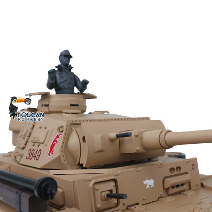 Henglong 1/16 Plastic 7.0 3848 3849 Panzer III H L RC Tank FPV 360 Degree Turret Infrared System BB Smoke Steel Driving Gearbox Metal Barrel