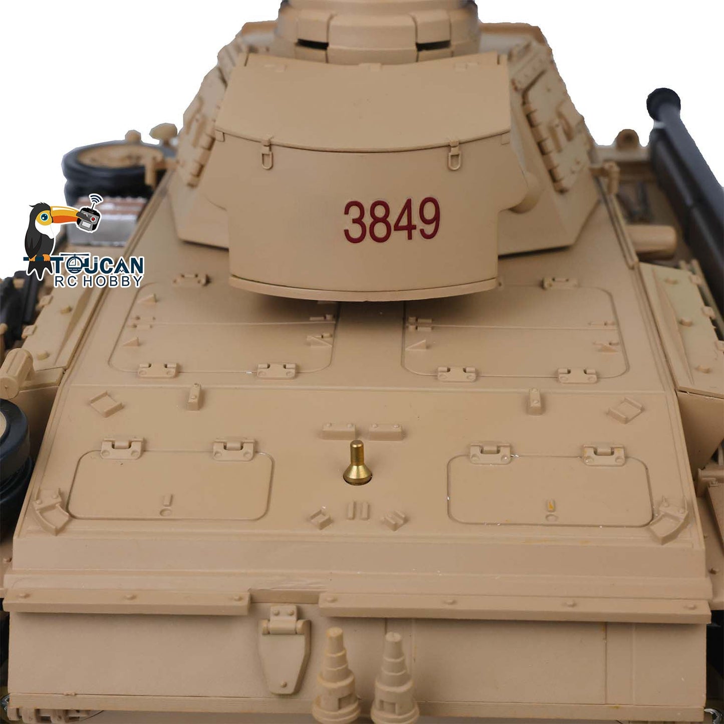 Henglong Plastic 1/16 TK7.0 German Panzer III H L RTR RC Tank 3848/3849 360 Degrees Turret Smoke Infrared System BB Unit Sounds Lights Metal Barrel