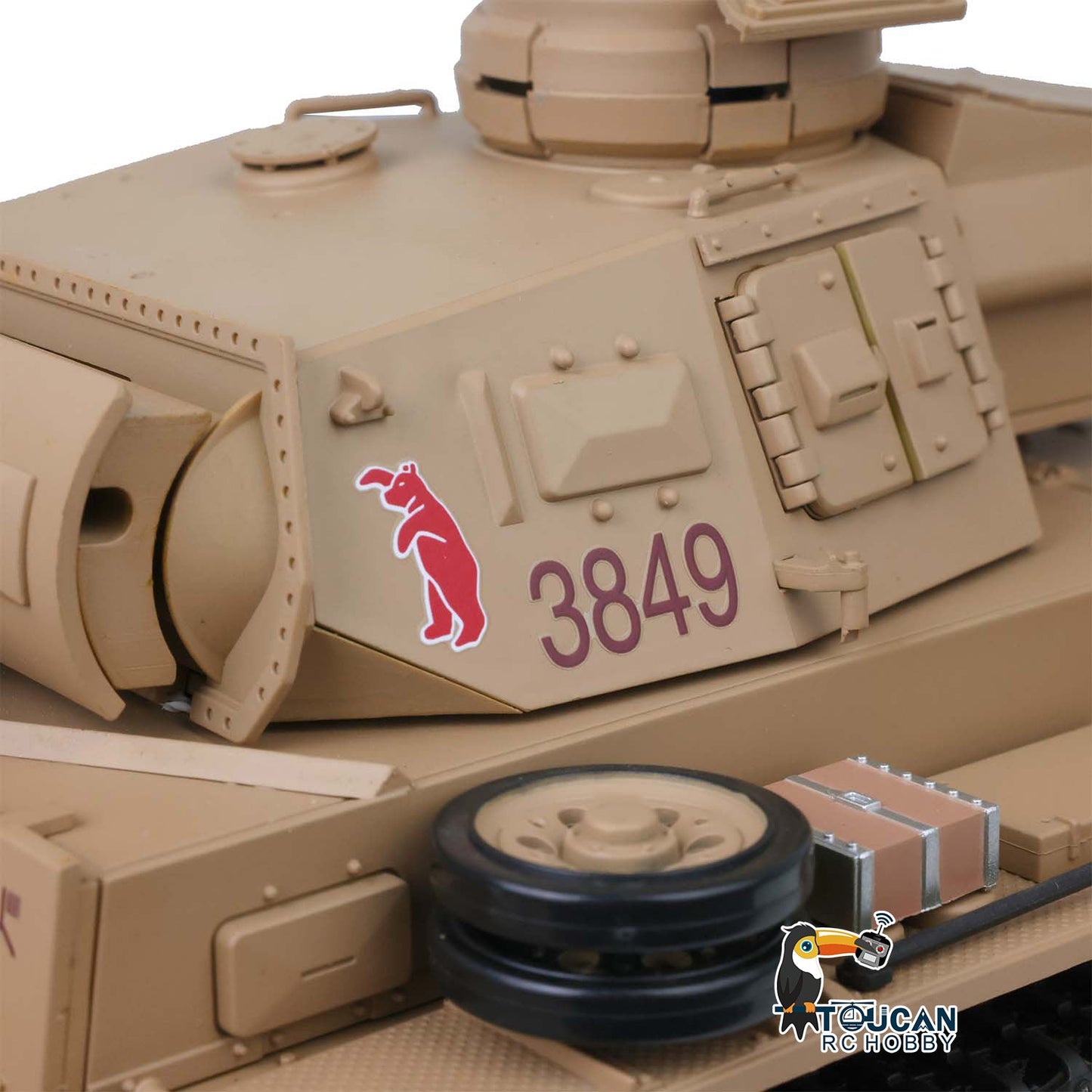 Henglong 1/16 Plastic 7.0 3848 3849 Panzer III H L RC Tank FPV 360 Degree Turret Infrared System BB Smoke Steel Driving Gearbox Metal Barrel