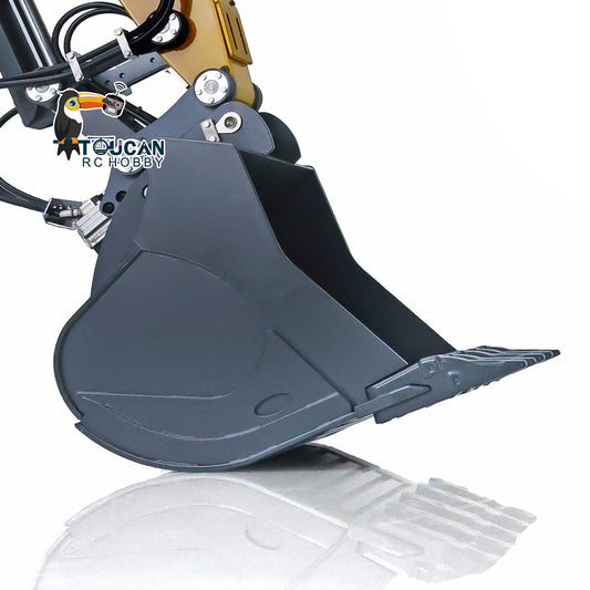 TOUCAN RC HOBBY Kabolite 1/14 Metal Hydraulic Claw/Shear/Fork/Ripper/Grille/Ditch Cleaning/Flat Bucket/Electric Hammer for K970-100S RC Excavator Construction Model