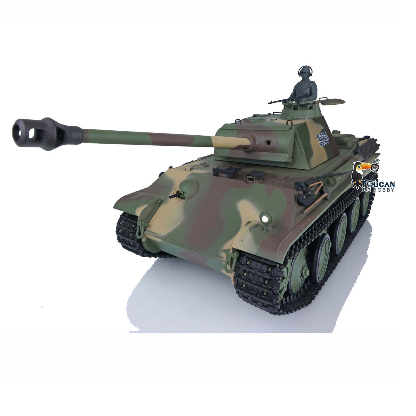 Henglong Plastic 1/16 TK7.0 3879/3878 German Panther G Soviet KV-1 RTR RC Tank 360 Degrees Turret Infrared Combat BB Smoke Metal Barrel