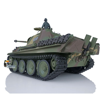 Henglong 1/16 TK7.0 Plastic Panther G Soviet KV-1 RTR RC Tank 3879/3878 Model BB IR Smoke FPV 360 Degrees Turret Metal Barrel Steel Gearbox