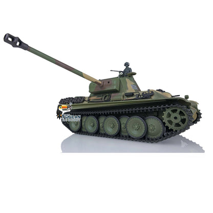 Henglong 1/16 TK7.0 Plastic German Panther G 3879 RTR RC Tank Model with BB Unit Infrared Combat Smoke Light Sound Metal Barrel