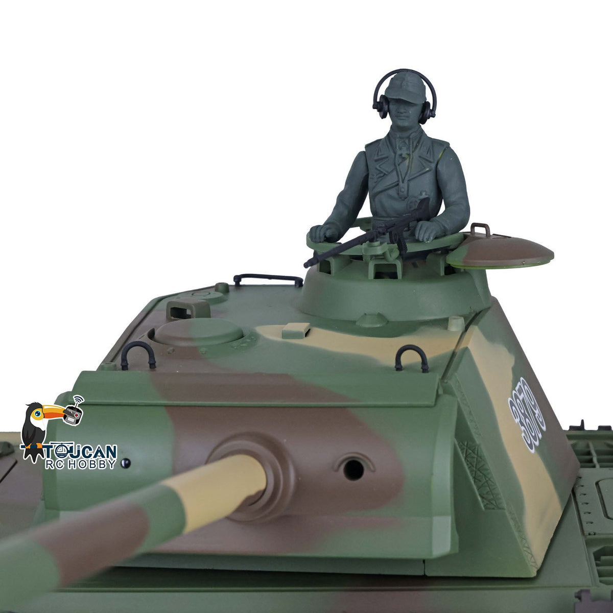 Henglong 1/16 TK7.0 Plastic German Panther G 3879 RTR RC Tank Model with BB Unit Infrared Combat Smoke Light Sound Metal Barrel