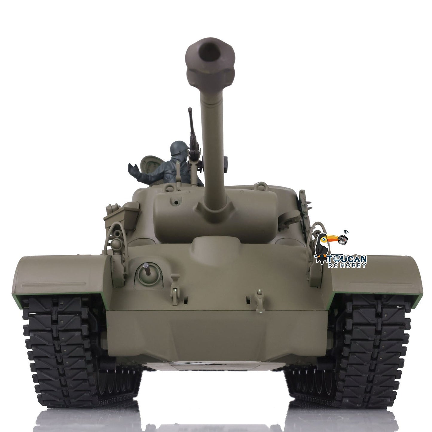 Henglong 1/16 Plastic TK7.0 3838 M26 RTR RC Tank Steel Gearbox FPV 360 Degrees Turret Infrared System Smoke BB Unit Sounds Lights