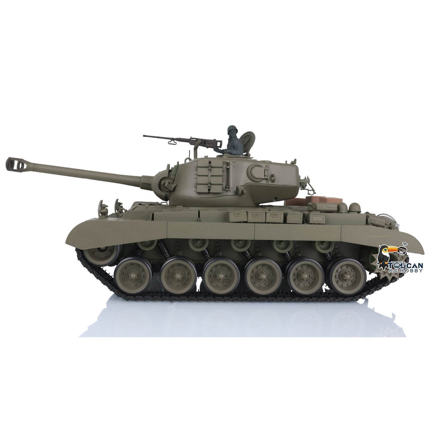 Henglong Plastic 1/16 TK7.0 3838 USA M26 Pershing RTR RC Tank Armored Vehicle Model Smoke Infrared Combat BB Sound Light System