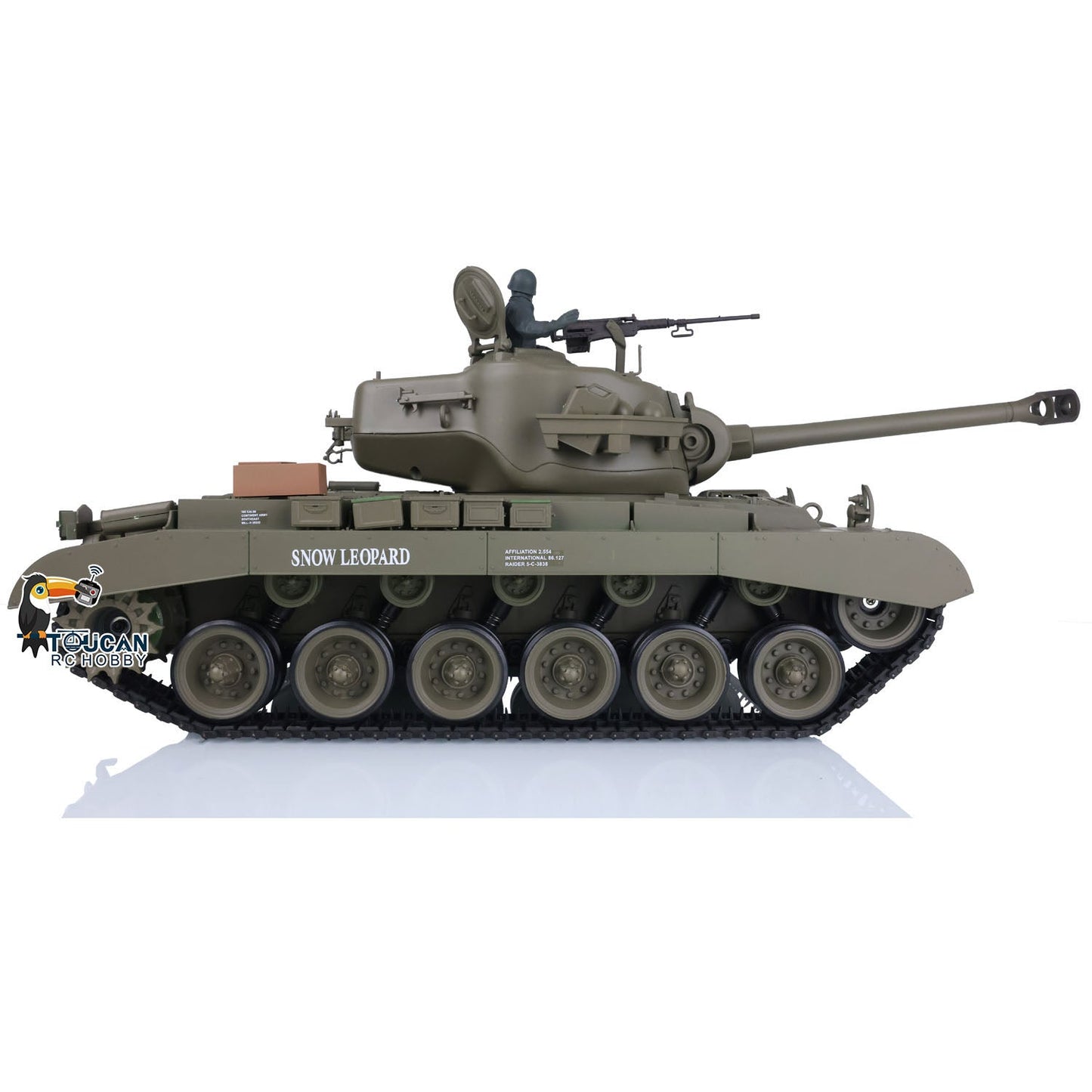 Henglong 1/16 TK7.0 Plastic 3838 USA M26 Pershing 3839 Walker Bulldog M41A3 RTR RC Tank Armored Vehicle Model IR BB 360 Degrees Turret Smoke