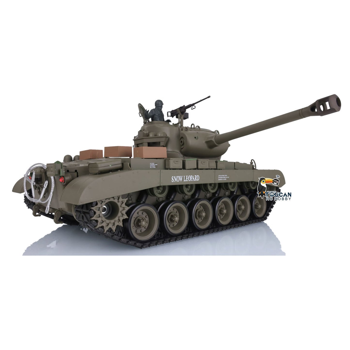 Henglong 1/16 TK7.0 Plastic 3838 USA M26 Pershing 3839 Walker Bulldog M41A3 RTR RC Tank Armored Vehicle Model IR BB 360 Degrees Turret Smoke