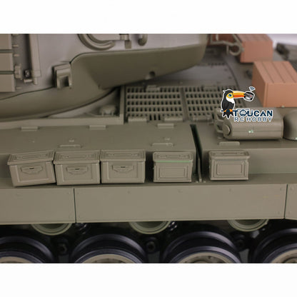 Henglong 1/16 Plastic TK7.0 3838 M26 RTR RC Tank Steel Gearbox FPV 360 Degrees Turret Infrared System Smoke BB Unit Sounds Lights