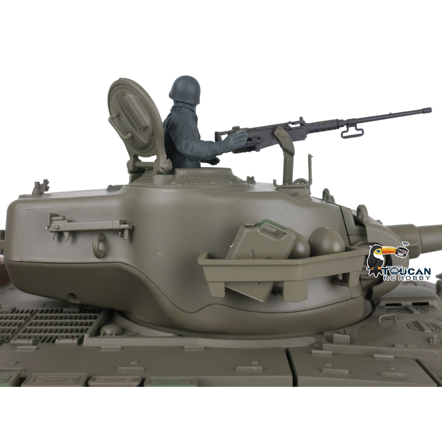 Henglong 1/16 Plastic TK7.0 3838 M26 RTR RC Tank Steel Gearbox FPV 360 Degrees Turret Infrared System Smoke BB Unit Sounds Lights