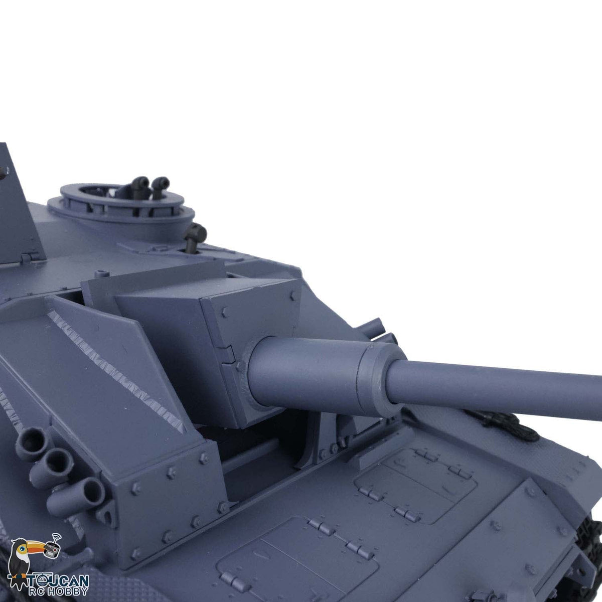 Henglong Plastic 1/16 TK7.0 German Stug III 3868 RTR RC Tank Model Infrared Combat BB Unit Smoke Lights 2 Sounds Metal Barrel