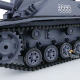 2.4G Henglong 1/16 Scale TK7.0 Plastic Ver German Stug III RTR RC Tank Model 3868 Tracks Sprockets Idlers Road Wheels Smoke Sound