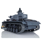 2.4Ghz Henglong 1/16 Scale TK7.0 Upgraded Panzer III L RTR RC Metal Version Tank 3848 360 Turret Tracks Sprockets Idlers FPV