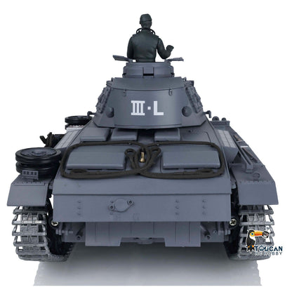 Henglong 1/16 TK7.0 Promotion Panzer III L RTR RC Tank 3848 Infrared Combat BB 360 Degrees Turret Smoke Metal Tracks Sprockets Idlers Barrel