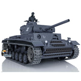 2.4Ghz Henglong 1/16 Scale TK7.0 Upgraded Panzer III L RTR RC Metal Version Tank 3848 360 Turret Tracks Sprockets Idlers FPV