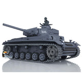 1/16 Scale TK7.0 Upgraded 2.4Ghz Henglong Panzer III L Mental Version RTR RC Tank Model 3848 with 360 Turret Smoke Sound BB IR
