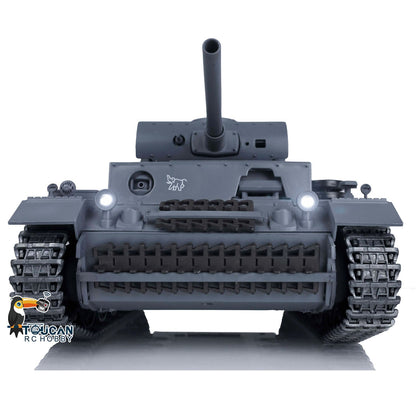 Henglong 1/16 TK7.0 Promotion Panzer III L RTR RC Tank 3848 Infrared Combat BB 360 Degrees Turret Smoke Metal Tracks Sprockets Idlers Barrel