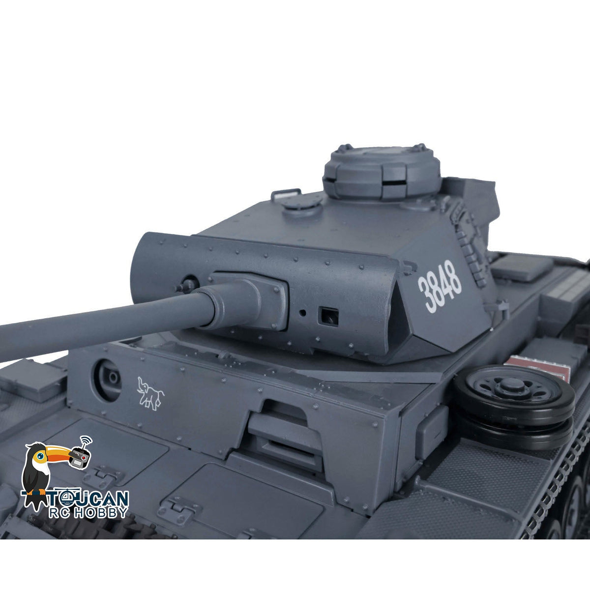 Henglong 1/16 TK7.0 Promotion Panzer III L RTR RC Tank 3848 Infrared Combat BB 360 Degrees Turret Smoke Metal Tracks Sprockets Idlers Barrel