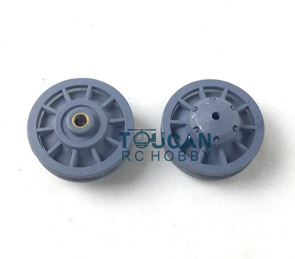 Plastic Tracks Road Wheels Sprockets Idlers Armors Turret Cupola Decoration Decal For Henglong 1/16 German Tiger I 3818/Panther 3819 RC Tank Parts