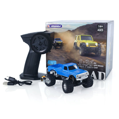 JABAILE 3602 1/36 4WD 2,4G Funkgesteuerte Geländewagen Mini Crawler Auto Batterie Lichter RTR RC Spielzeug Modell Kinder Geschenk