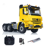 RTR 1/14 RC Tractor Truck Radio Battery Metal NO Lock Differential Axles 2Speed Gearbox 6*6 Lorry Car Model for TAMIYA Trailer