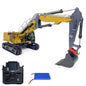 Toucanhobby C374 1/14 Metal RC Hydraulic Excavator RTR 3 Arms Cabin Lift 6 Way Valve Brushless Motor PL18EV Light Sound for Hobbyists
