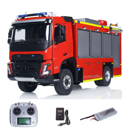 1/14 RTR Elektro-Modellauto 4X4 Metallachsen Getriebe Fernbedienung Feuerwehrfahrzeug BZ Flysky i6S Radio 2Speed Licht Sound