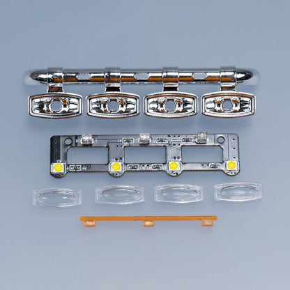 1/14 Kunststoff-Vorderseite 5V Scheinwerfer für DIY Tamiya SC 770S Fernbedienung Traktor LKW 56368 56371 RC LKW Auto Modell Teile