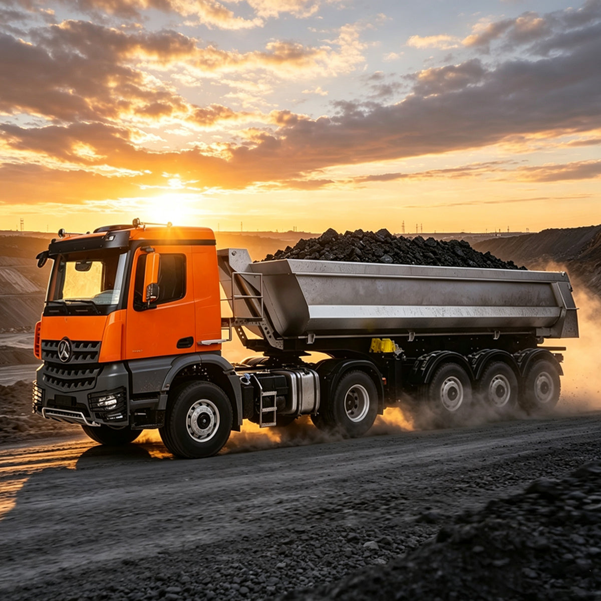 Kabolite 1/14 4X4 5801 RC Sattelzugmaschine 3 Achsen Elektro Hebe Dump Trialer RTR Auto Licht Sound System Batterie Lackiert Montiert