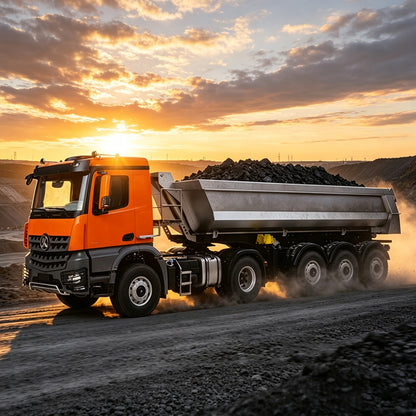 Kabolite 1/14 4X4 5801 RC Sattelzugmaschine 3 Achsen Elektro Hebe Dump Trialer RTR Auto Licht Sound System Batterie Lackiert Montiert