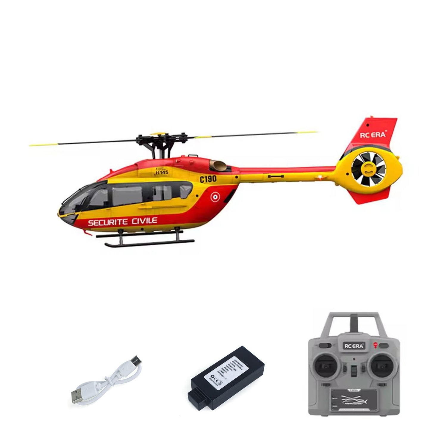 1/30 RC ERA 2.4G 6CH Fernbedienung Hubschrauber C190 H145 6-Achsen-Gyro Optische Fluss Lokalisierung Höhe Halten Flybarless RTF