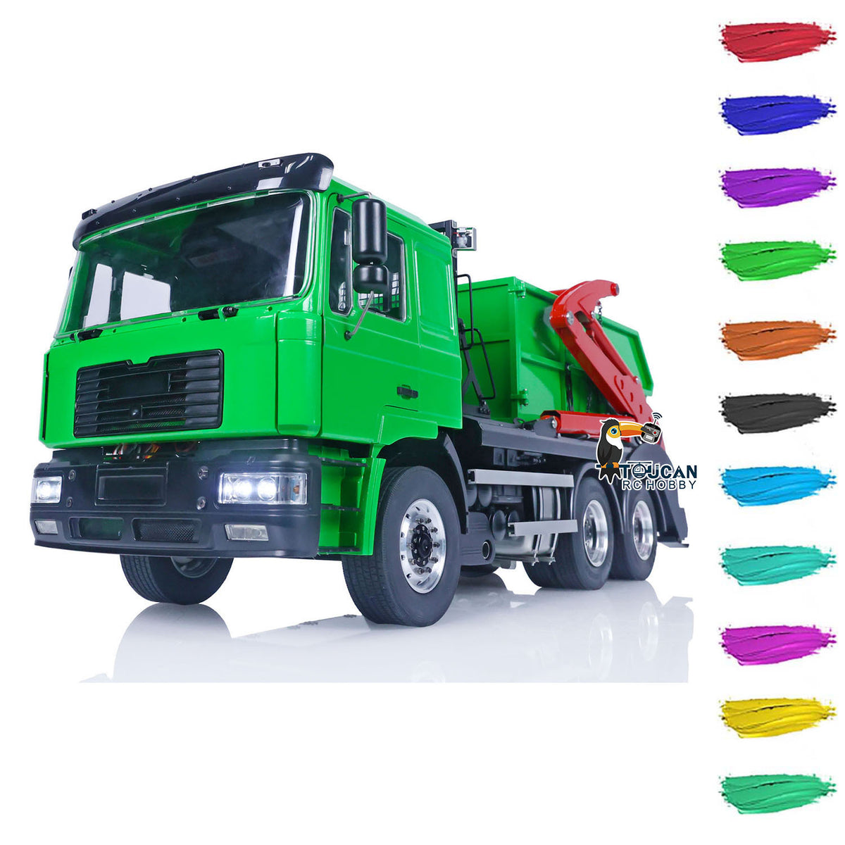 JXMODEL 1/14 6x4 Metall RC Hydraulische Absetzkipper Autos Ferngesteuerter Muldenkipper Schwenkarme RTR VL18U F2000 PL18EV