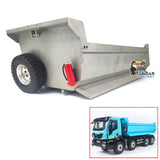 Metal U-shaped Bucket with Cover for 1/14 8x8 Remote Control Dumper RC Hydraulic Dump Truck