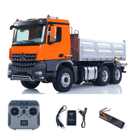 €80 OFF 11.11 BIG SALE 1/14 Kabolite 5702 RC Construction Dump Truck 6x6 Remote Control Tipper Vehicle Electric Lift Bed 2-Speed Gearbox Light Sound