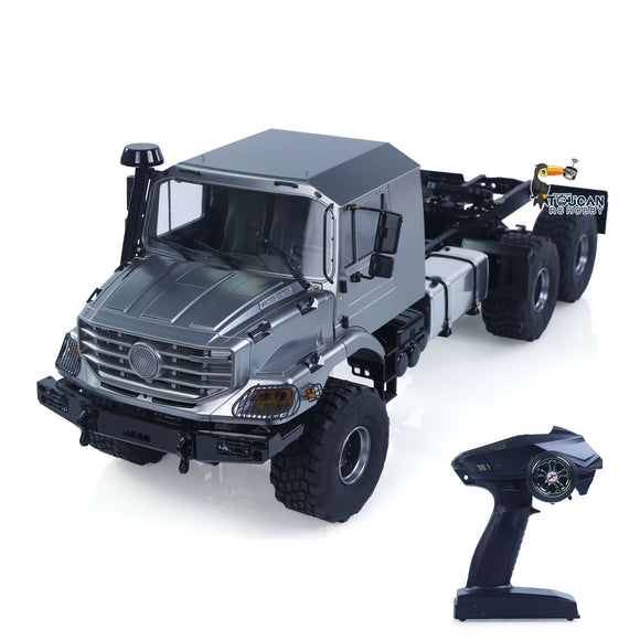 JDM-218A 1/14 6X6 Remote Control Tractor Truck RC Model Vehicle 2Speed Gearbox Hobbywing 1060 Brushed 540 Motor No Battery