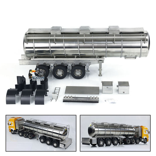 1/14 Metall 6 * 6 Auflieger Kraftstofftank für RC Traktor LKW Transport Anhänger Funksteuerung Modell