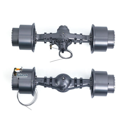 TOUCAN RC HOBBY JDM 198S Metal Front/Rear Axle/Wheel Hub Accessories for 1/14 RC Hydraulic Loader DIY Modified Vehicle Scale Model