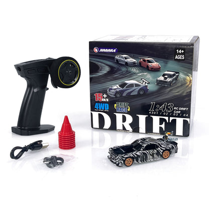 1/43 TOUCAN RC HOBBY 2,4g RC Mini-Rennauto Funkgesteuertes Driftfahrzeug 4WD Mini Tou für Kinder Erwachsene Hochgeschwindigkeitsmodell