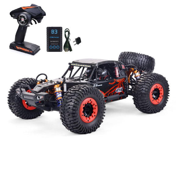ZD Racing 1/10 DBX 104 Radio Controlled Off Road Car Spare Tire Version 4WD Electric RC Desert Racer Metal Oil Filled Shocks