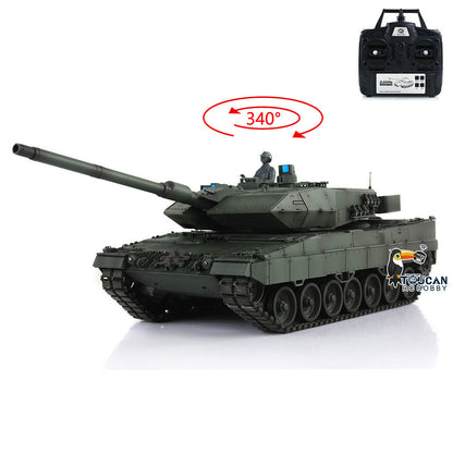 Henglong 2.4G 1/16 TK7.0 Plastic German Leopard2A6 RTR RC Tank Model 3889 BB Infrared Combat Smoke Light Sound System Metal Barrel