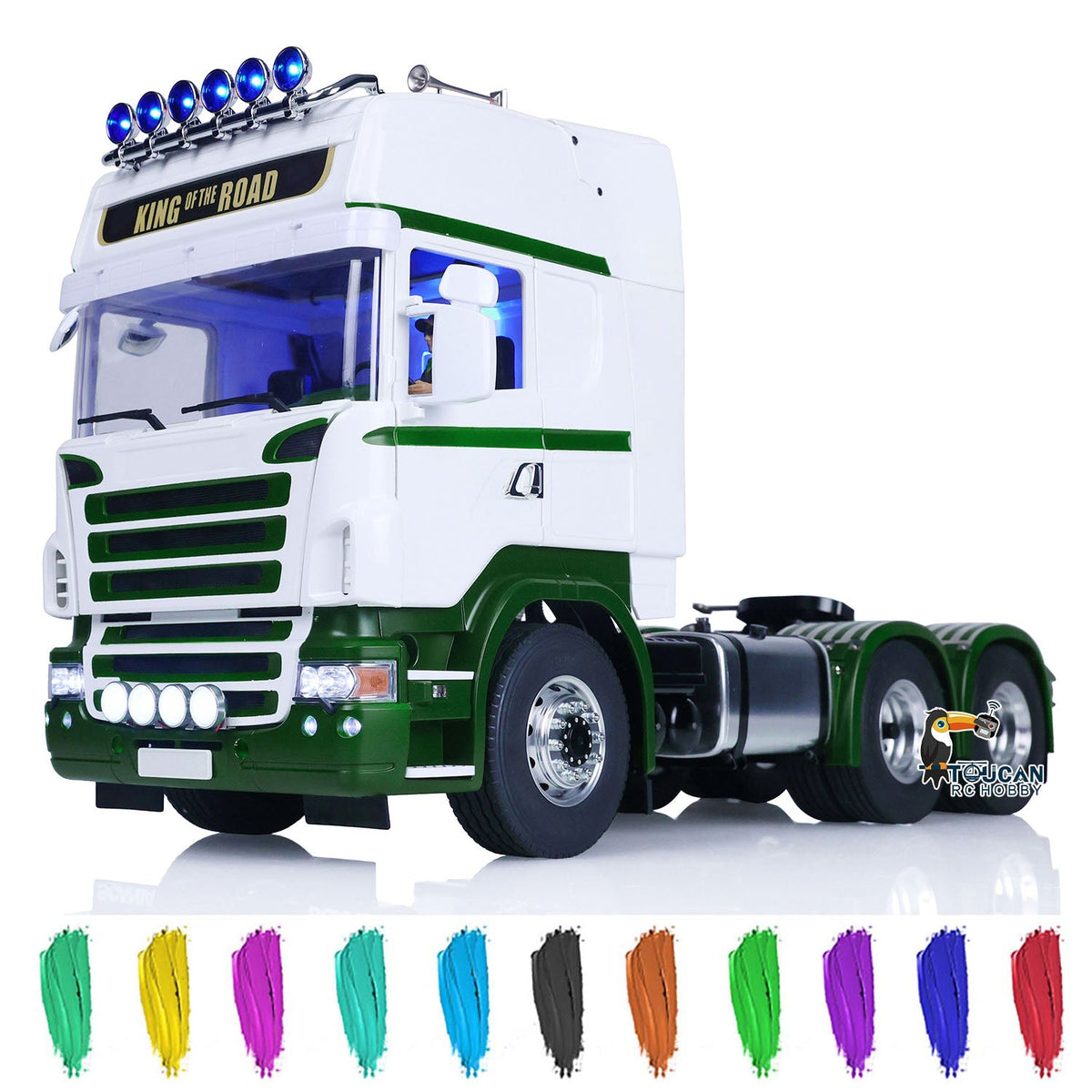 TOUCAN RC HOBBY  1:14 DIY RC Tractor Truck for 6x6 Remote Control Cars Model