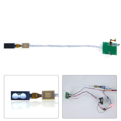 Integriertes LCD-Kombiinstrument-Display für RC-Sattelzugmaschinen, hydraulische Muldenkipper, Raupenfahrzeuge, Geländefahrzeuge im DIY-Maßstab