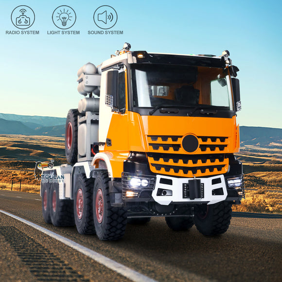 1/14 8x8 Metal RC Off Road Tractor Truck Ar3363 Remote Control Lorry Car Differential Lock Axle 3Speed Gearbox ST8 Radio