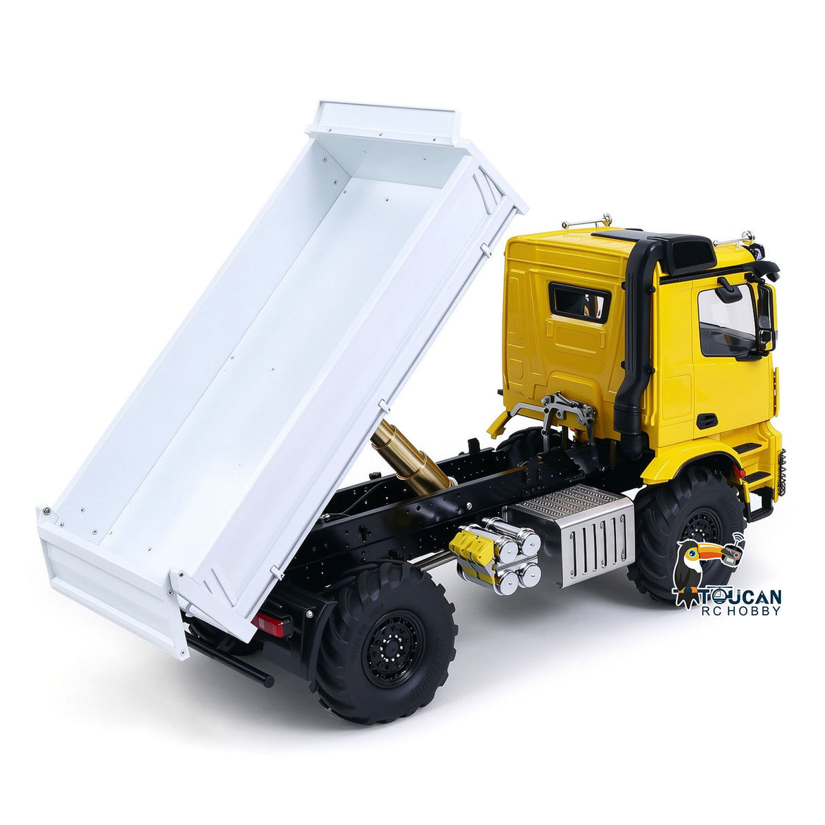 TOUCAN RC HOBBY MD 3363 1/14 4x4 Metal RC Dumper Remote Control Hydraulic Tipper 2Speed Gearbox Differential Locks ST8 Remote Controller for Adults