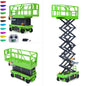 CUT C121 1/14 Metal RC Hydraulic Scissor Lift Aerial Work Platform RTR Construction Vehicle Model I6S Controller Light for Collectors and Diorama Display