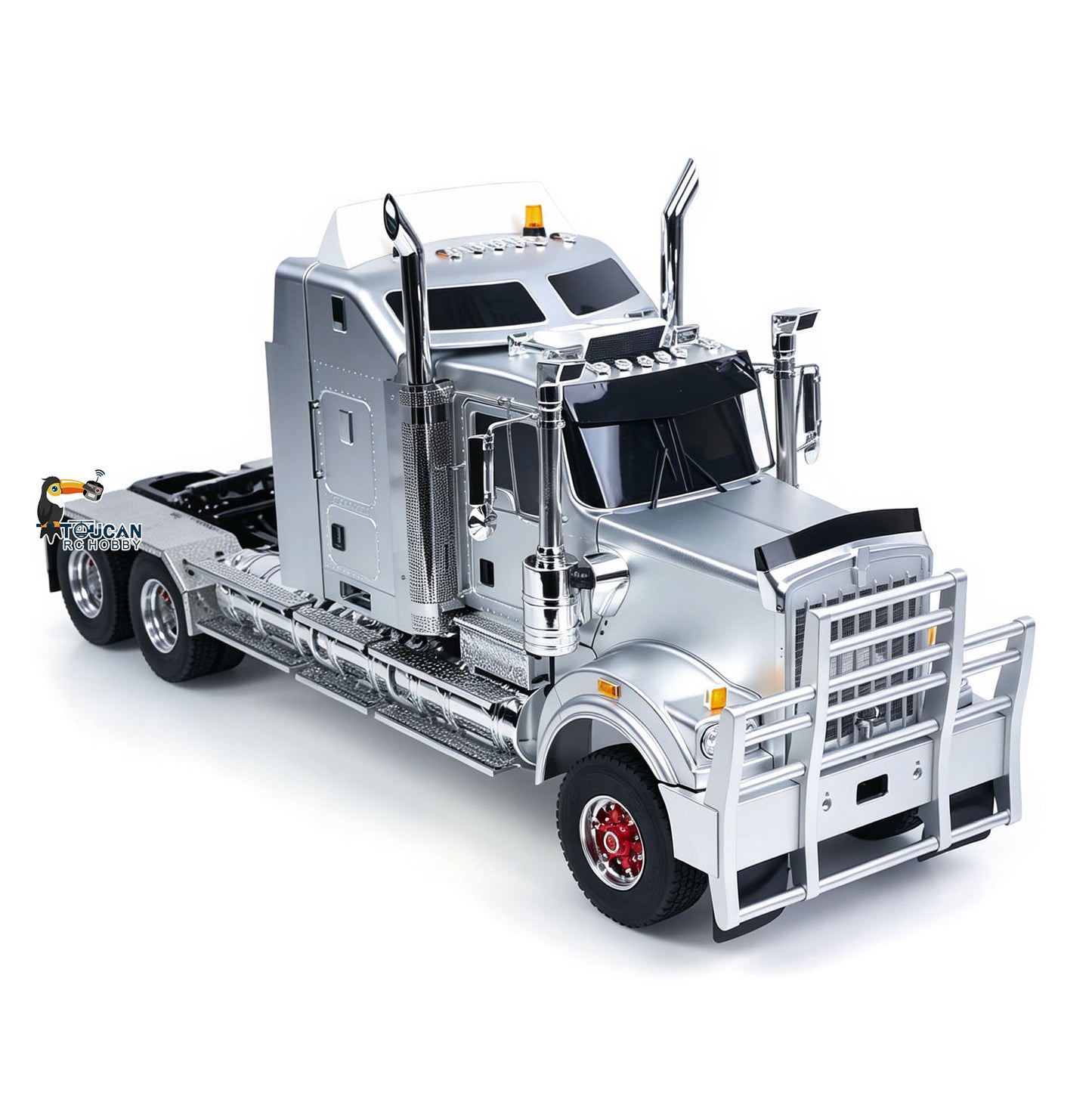 JDM 518K 6x4 1/14 Metal Remote Control Tractor Truck W509 2 Speed Gearbox RC Lorry Car Motor ESC Light Sound System RTR Model