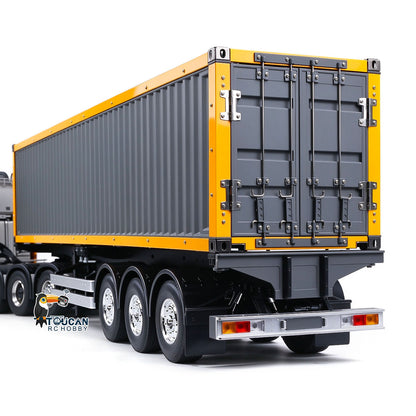 Toucanrc DIY lackierter, zusammengebauter 40-Fuß-Chassis-Container, 1/14, ferngesteuerter, nicht zusammengebauter Sattelschlepper, Simulationsmodell