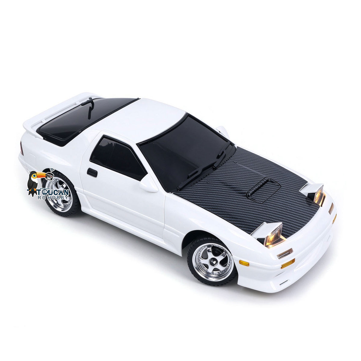 TOUCAN RC HOBBY LDRC 1/18 RX7 RC Racing Car RWD Gyroscope Wireless Control Drift Vehicles LD1802 Premium Mini Drift Design All-Nylon Chassis RC Model